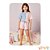 Pijama de blusa boxy over e shorts em meia malha Infanti - Imagem 1