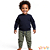 Conjunto de blusão e calça jogger em moletom sem pelúcia Luc.boo blk23 - Imagem 3