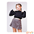 Conjunto de blusa manga longa e short saia Sasha L2M - Imagem 2