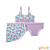Trio de biquini e saia em malha UV dry 50+ Vic&Vicky Enjoy - Imagem 3