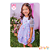 Vestido em super cetim e tule Infanti Festa - Imagem 1