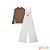 Conjunto de blusa e jardineira wide leg em sarja Infanti - Imagem 2