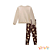 Conjunto de blusão em moletom com pelúcia e legging em termoskin peluciado Infanti - Imagem 4