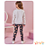 Conjunto de blusão em moletom com pelúcia e legging em termoskin peluciado Infanti - Imagem 3
