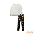 Conjunto de blusão em moletom com pelúcia e legging em termoskin peluciado Infanti - Imagem 4