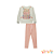 Conjunto de blusão em moletom e calça legging em moletwill Infanti - Imagem 3