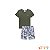 Conjunto camiseta em meia malha e bermuda em sarja leve Luc.boo - BLK21 - Imagem 2