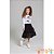 Blusa em cotton e saia midi em tule Le Petit Kukiê BLK24 - Imagem 2