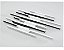 Plafon Moderno Sobrepor 75 cm x 54 x 4 cm Branco e Preto  Fit Led Perfil Linear Fino Branco Quente Grande Retangular wfl-188 - Imagem 1