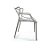 Kit 2x Cadeira Design Alegra Master Philippe Starck Cinza Claro Polipropileno Cozinhas Aviv Fratini - Imagem 4