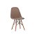 Kit 2x Cadeira Design Eames Eiffel DAR Ray Pes Madeira Salas Fendi Assento Couro Nice Fratini - Imagem 2