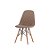 Kit 2x Cadeira Design Eames Eiffel DAR Ray Pes Madeira Salas Fendi Assento Couro Nice Fratini - Imagem 3