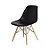 Kit 2x Cadeira Design Eames Eiffel DAR Ray Pes Madeira Salas Florida Preta Assento Polipropileno Fratini - Imagem 3