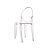 Kit 2x Cadeira Design Louis Ghost Transparente Incolor Moderna Cozinhas Salas Jantar Viena Fratini - Imagem 3