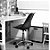 Kit 2x Cadeira Design Saarinen Office Eames Eiffel Rodizio Branco Quartos Chicago Fratini - Imagem 4