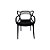 Kit 4x Cadeira Design Alegra Master Philippe Starck Preta Polipropileno Cozinhas Aviv Fratini - Imagem 2
