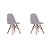 Kit 5x Cadeira Mesa Fratini Design Eames Eiffel DAR Ray Pes Madeira Natural Salas Nice Gelo Branca Assento Polipropileno - Imagem 5