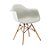 Kit 6x Cadeira Design Eames Eiffel DAR Ray Pes Madeira Salas Florida Branca Braços Polipropileno Fratini - Imagem 4
