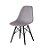 Kit 6x Cadeira Design Eames Eiffel DAR Ray Pes Madeira Salas Florida Cinza Assento Polipropileno Fratini - Imagem 2