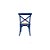 Cadeira Trendhouse Madeira Natural Cor Azul Royal Assento Palha Trançada Acabamento Laca - Imagem 1