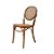 Cadeira Trendhouse Madeira Natural Vergada Castanho Claro Encosto Oval Assento Palha Trançada Panama - Imagem 3