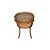 Kit 2x Cadeira Trendhouse Madeira Natural Vergada Castanho Claro Encosto Oval Assento Palha Trançada Panama - Imagem 4