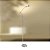 Coluna Luminária Chão Golden Art Com Articulação Metal Cromo 110v 220v Bivolt 1,30m Altura (H) Danny G9 C685 Sala Estar Saguão - Imagem 1