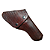 Coldre Ostensivo Revolver 4", 6,5" ou 8 3/8,  com proteçao de coronha, Modelo Luxo - Imagem 1