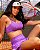 Conjunto Short Saia + Top Roxo - Imagem 1
