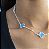 Choker Cinco Trevos Azul Bebê Virgínia - Imagem 1