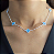 Choker Cinco Trevos Azul Bebê Virgínia - Imagem 3