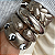 Bracelete Ródio Coração - Imagem 1