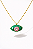 Colar Olho Verde e Rosa - Imagem 1