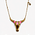 Colar Touro Dourado e Pink - Imagem 2