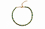 Colar Dourado Pedras Verdes - Imagem 1
