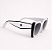 Oculos Branco e Preto - Imagem 1