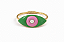 Pulseira Olho Verde e Pink - Imagem 1