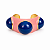 Bracelete Bolotas Rosa e Bic - Imagem 1