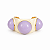 Bracelete Bolotas Branco e Lilás - Imagem 1