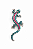 Broche Salamandra Azul - Imagem 1
