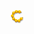 Piercing Bolinhas Amarelas - Imagem 1