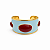 Bracelete Bolas Azul e Marsala - Imagem 1