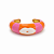 Bracelete Boquinha Rosa e Laranja - Imagem 1