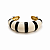 Bracelete Branco e Preto - Imagem 1