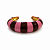 Bracelete Listrado Pink e Marrom - Imagem 1