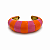 Bracelete Listrado Pink e Laranja - Imagem 1
