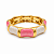 Pulseira Rosa e Branco - Imagem 1