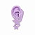 Brinco Maxi Estrela Lilas - Imagem 1