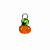 Pingente Tangerina Murano - Imagem 1