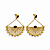 Brinco Leque Dourado - Imagem 1
